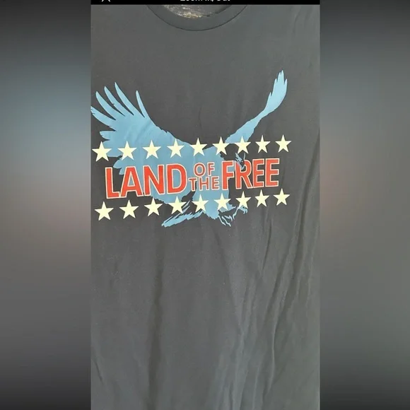 Land of free men’s shirt 4th July - Picture 2 of 3